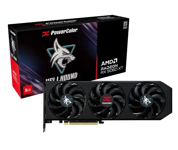 PowerColor Radeon RX 9060 XT 8GB Hellhound OC [ ZDTS ]